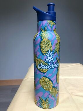 Chubbies Pineapple Insulated Stainless Steel Water Bottle Viral Print